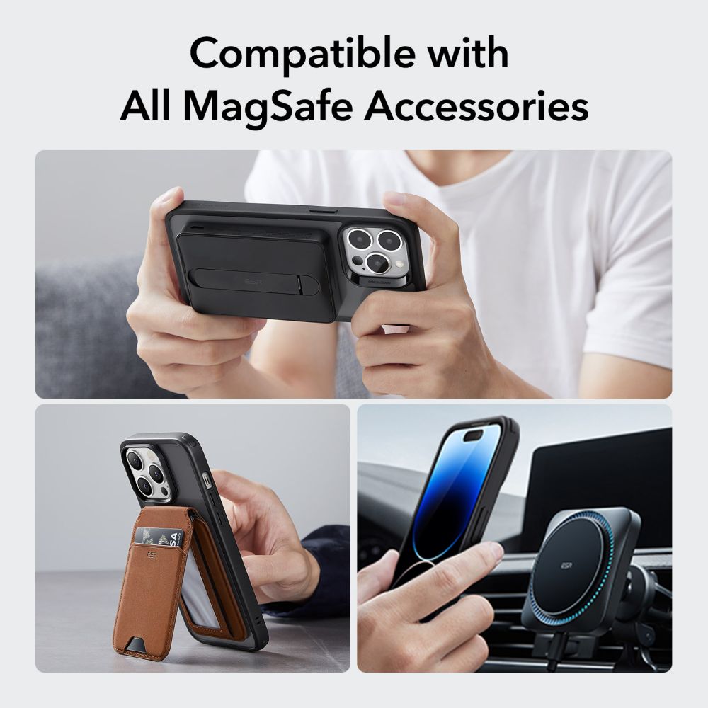 Classic Hybrid HaloLock MagSafe iPhone 14 Pro Musta