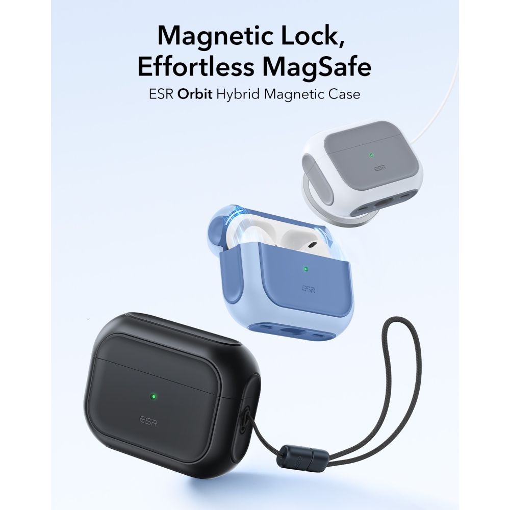 Orbit HaloLock Magsafe Kouri Apple AirPods Pro 3 Valkoinen