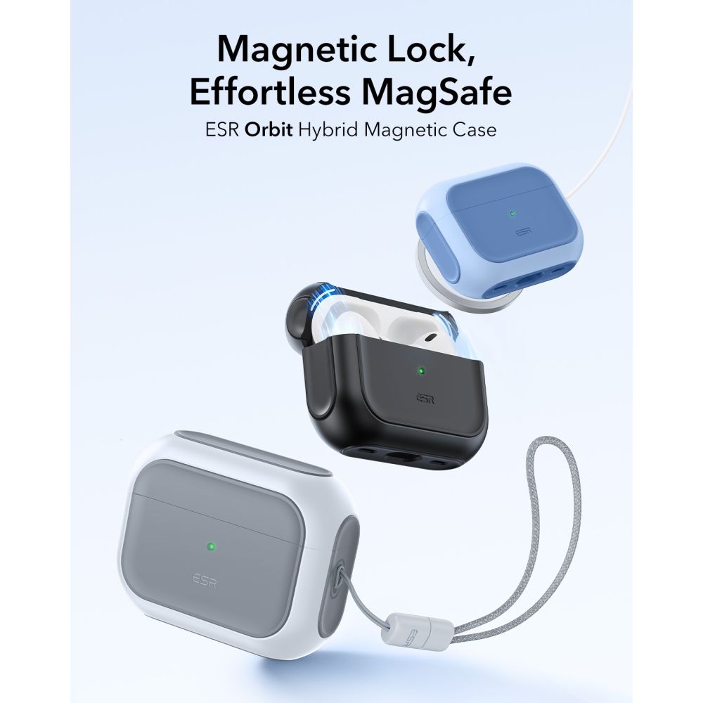 Orbit HaloLock Magsafe Kouri Apple AirPods Pro 3 Valkoinen
