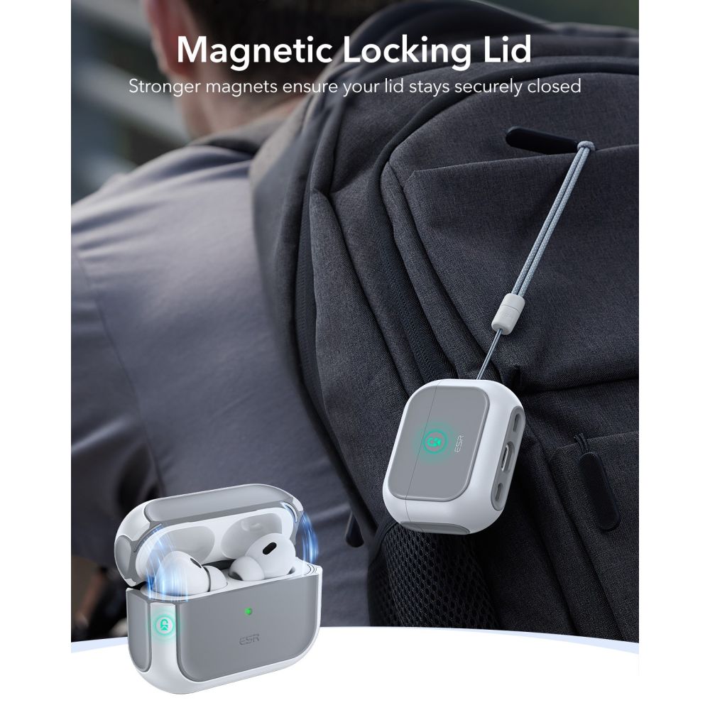 Orbit HaloLock Magsafe Kouri Apple AirPods Pro 3 Valkoinen