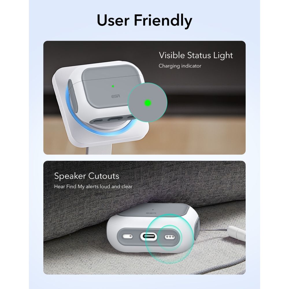 Orbit HaloLock Magsafe Kouri Apple AirPods Pro 3 Valkoinen