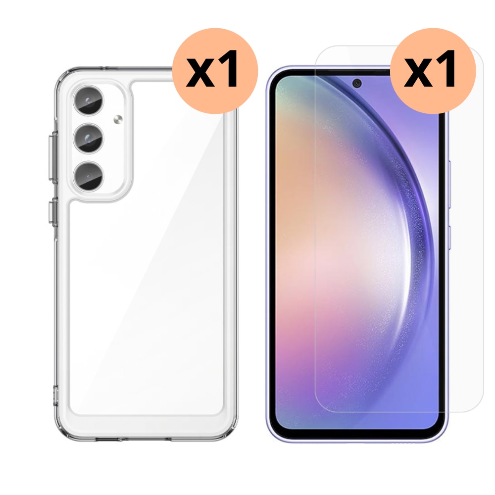 Samsung Galaxy A55 Setti Kuori ja Näytönsuoja