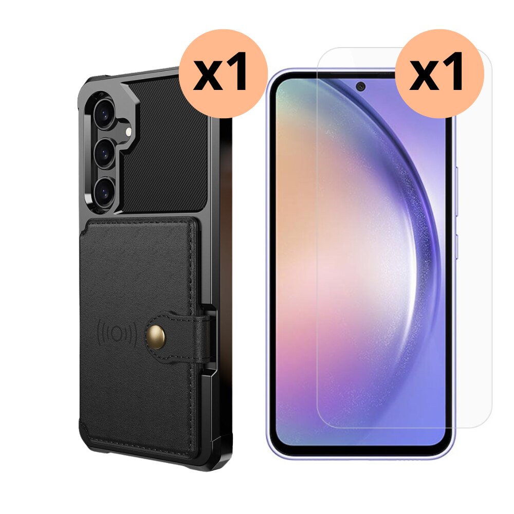 Samsung Galaxy A55 Setti Kuori Tough Multi-slot ja Näytönsuoja