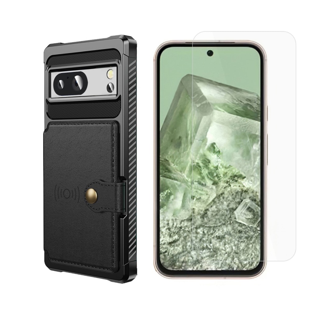 Google Pixel 8a Setti Kuori Tough Multi-slot ja Näytönsuoja