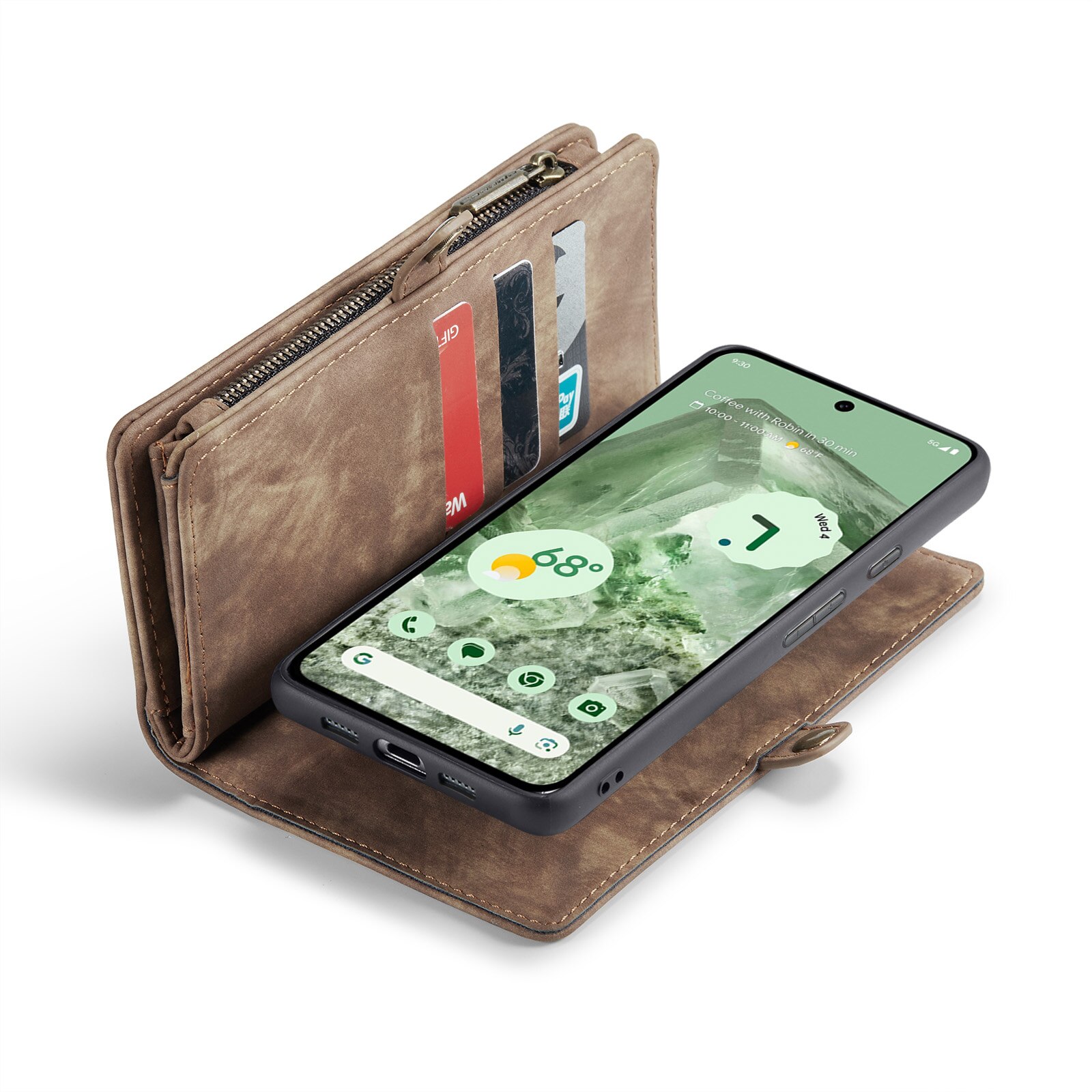 Multi-slot Suojakotelo Google Pixel 8a Ruskea