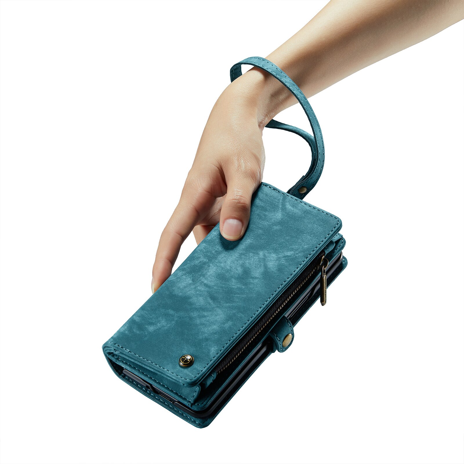 Multi-slot Suojakotelo Samsung Galaxy Z Fold 6 Sininen