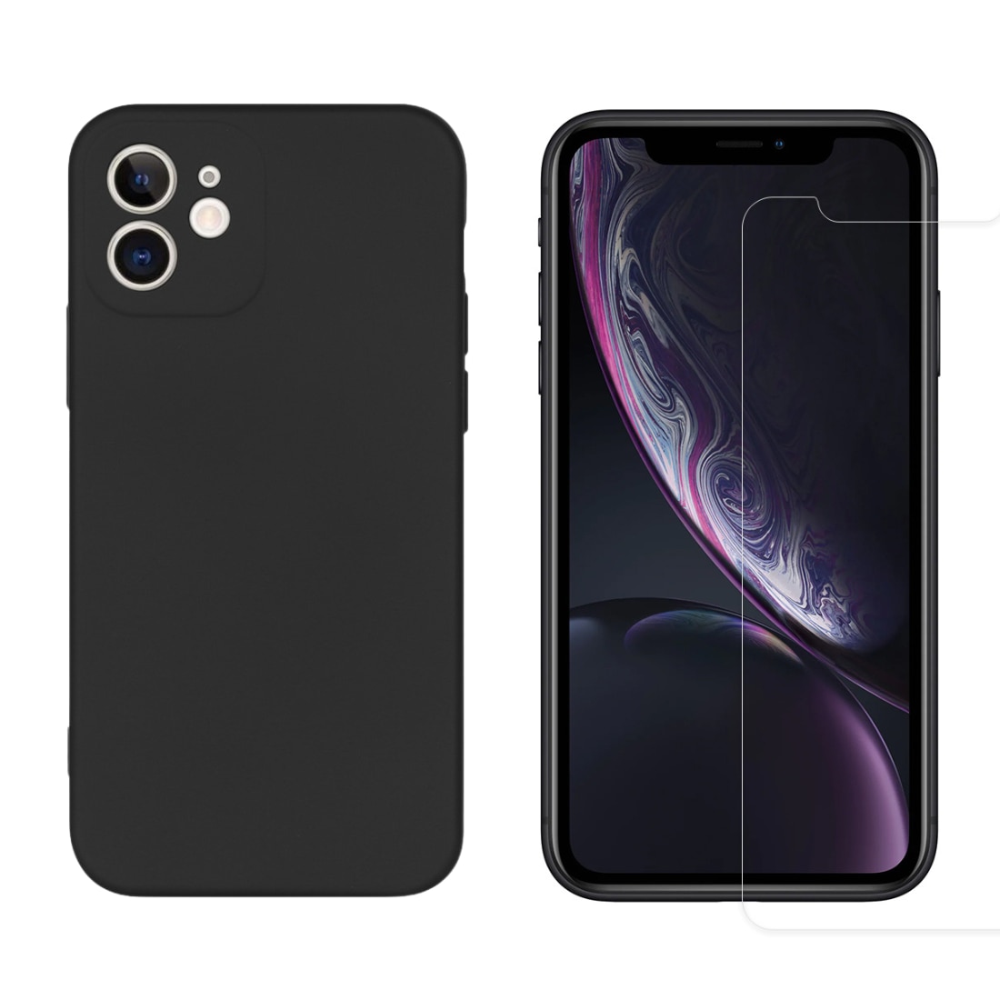 iPhone 11 Setti Kuori TPU ja Näytönsuoja