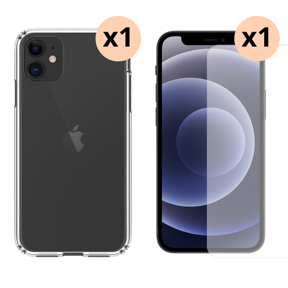 iPhone 11 Setti Kuori ja Näytönsuoja