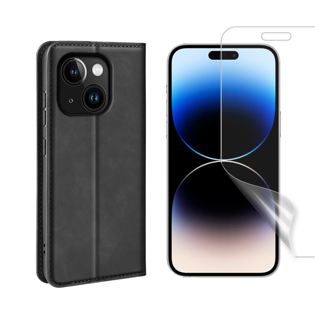 iPhone 15 Setti Ohut Kotelo ja Näytönsuoja