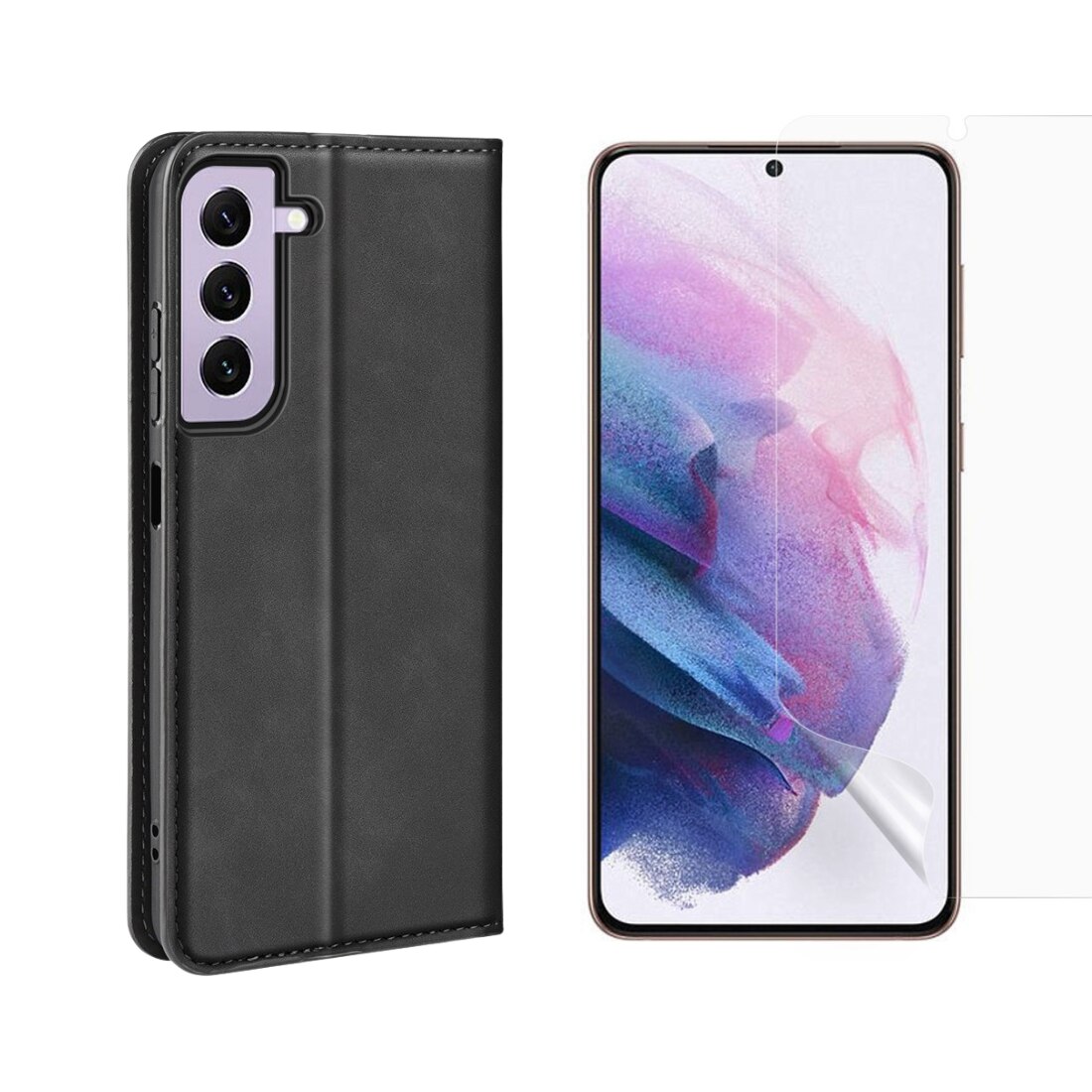 Samsung Galaxy S23 Setti Ohut Kotelo ja Näytönsuoja