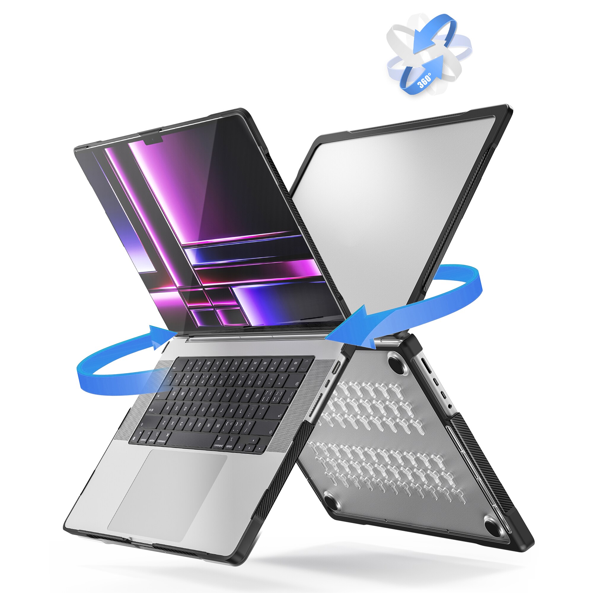 Iskunkestävä Suojakuori Apple MacBook Pro 16 2023 Kirkas