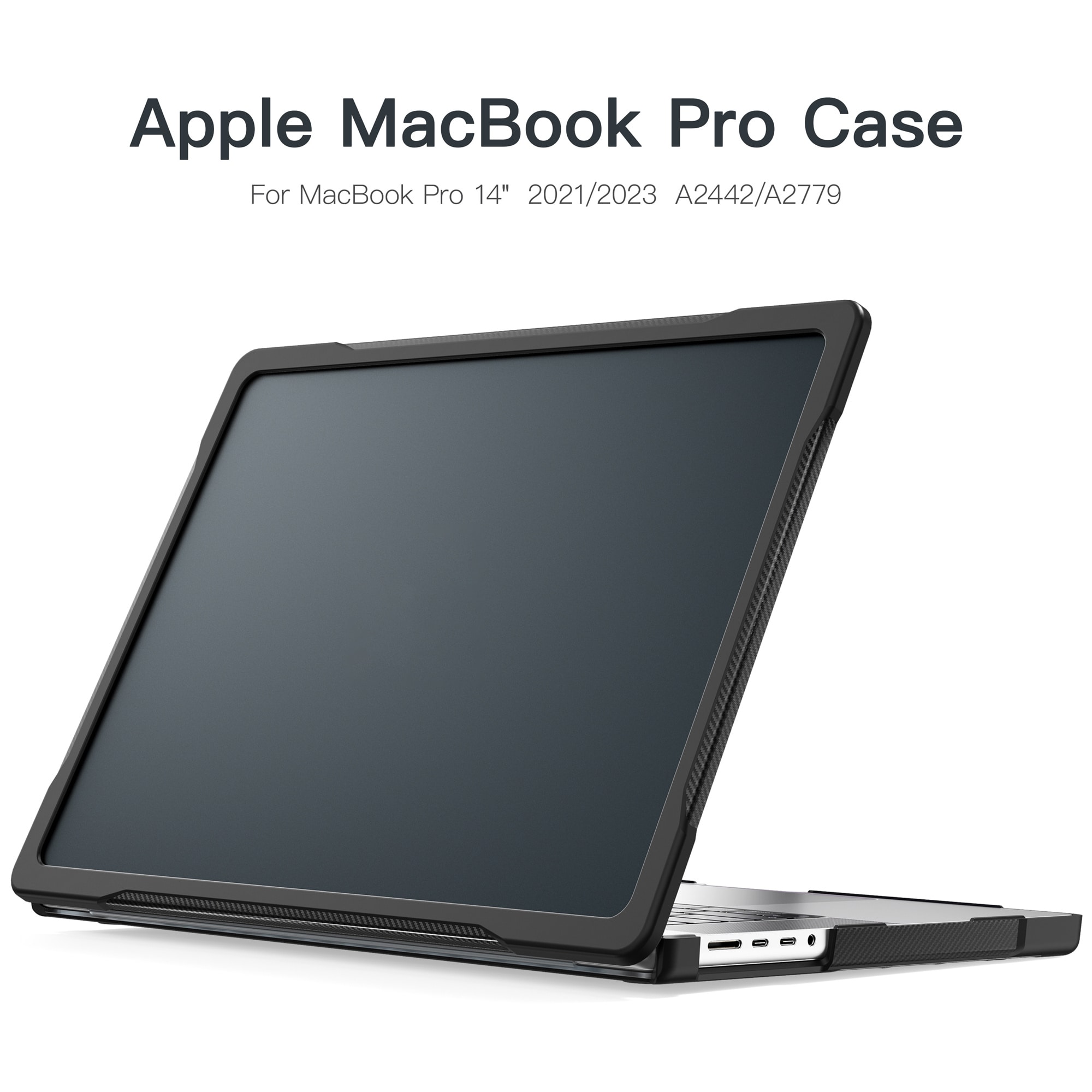 Iskunkestävä Suojakuori Apple MacBook Pro 14 2024 Musta