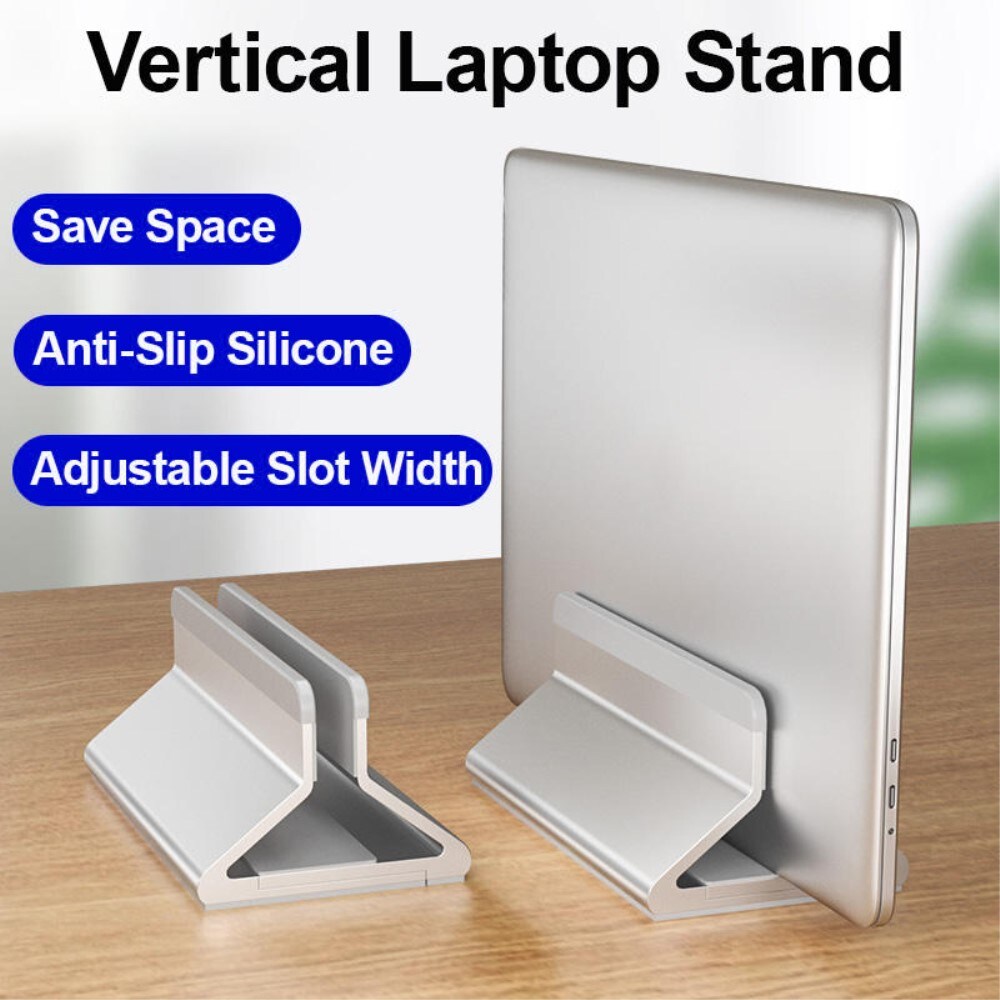 Säädettävä pöytäteline kannettavalle tietokoneelle musta