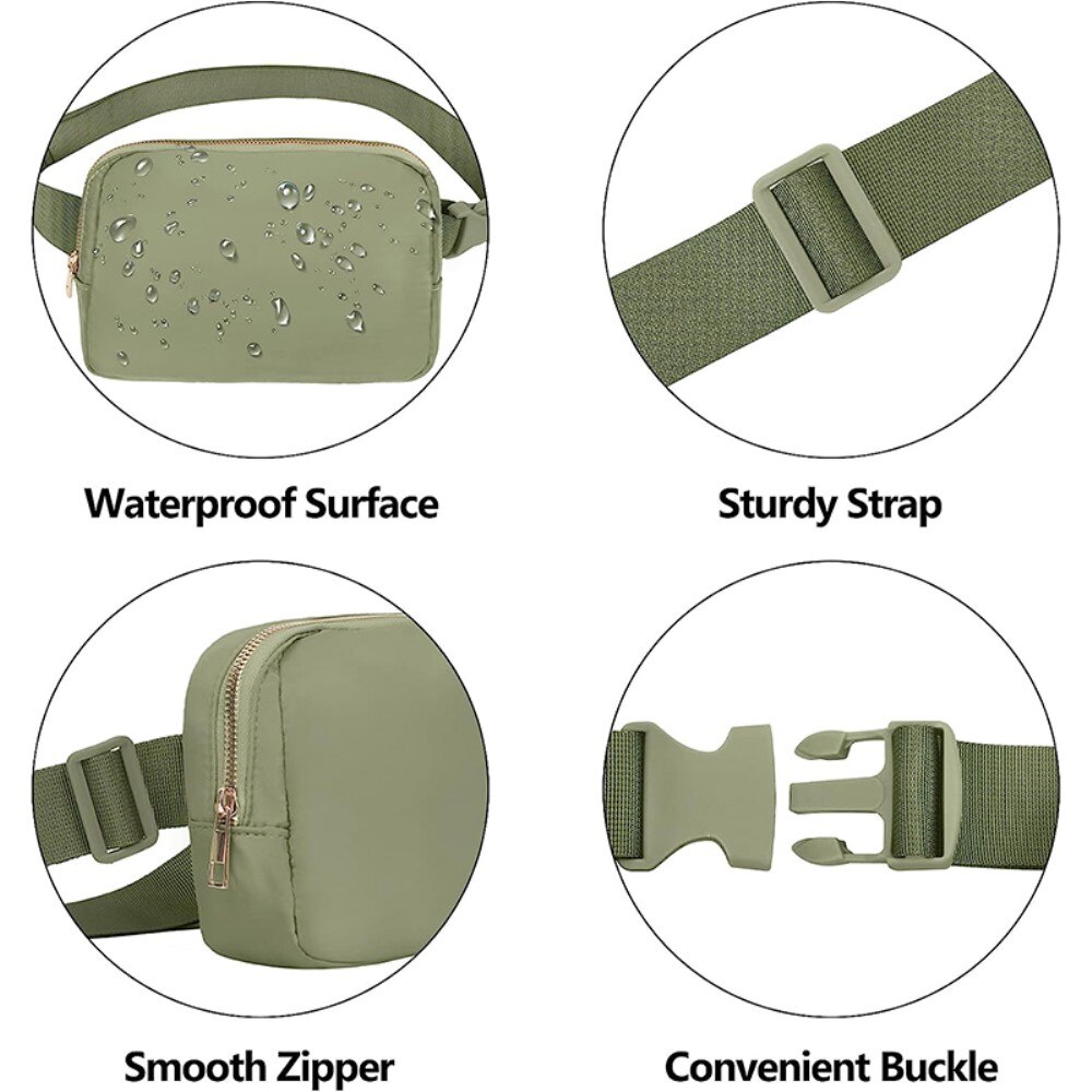 Crossbody Laukku Nailon vihreä