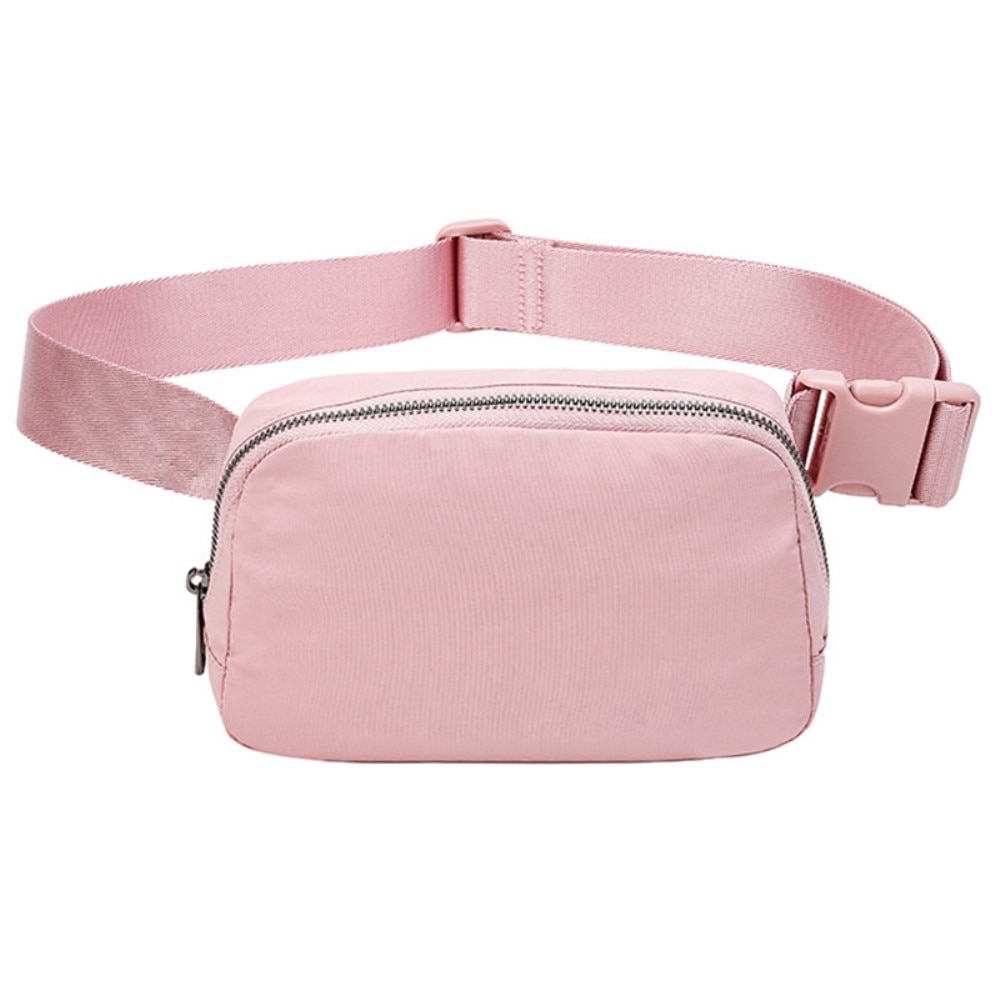 Crossbody Laukku Nailon vaaleanpunainen