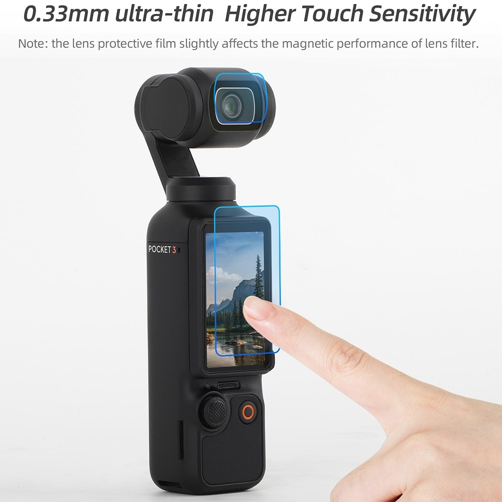 Panssarilasi Näytön + Kameran Linssinsuoja DJI Osmo Pocket 3