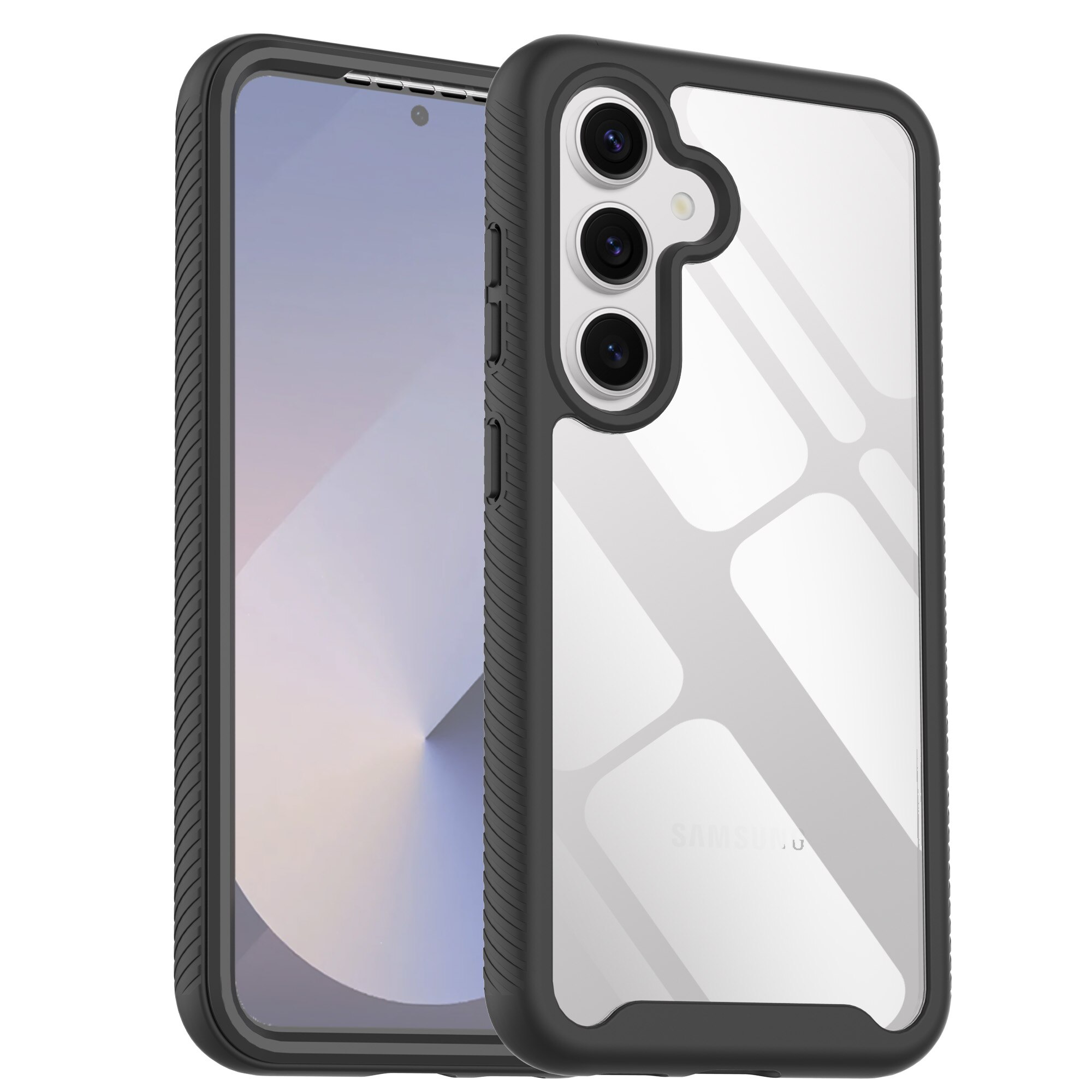 Full Protection Case Samsung Galaxy S25 Musta