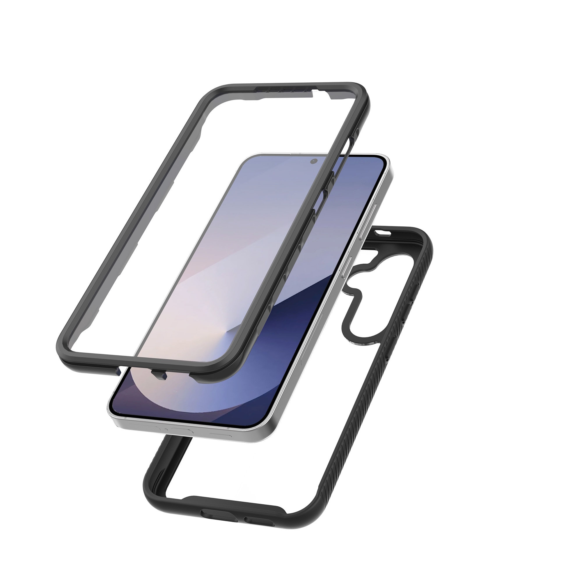 Full Protection Case Samsung Galaxy S25 Musta