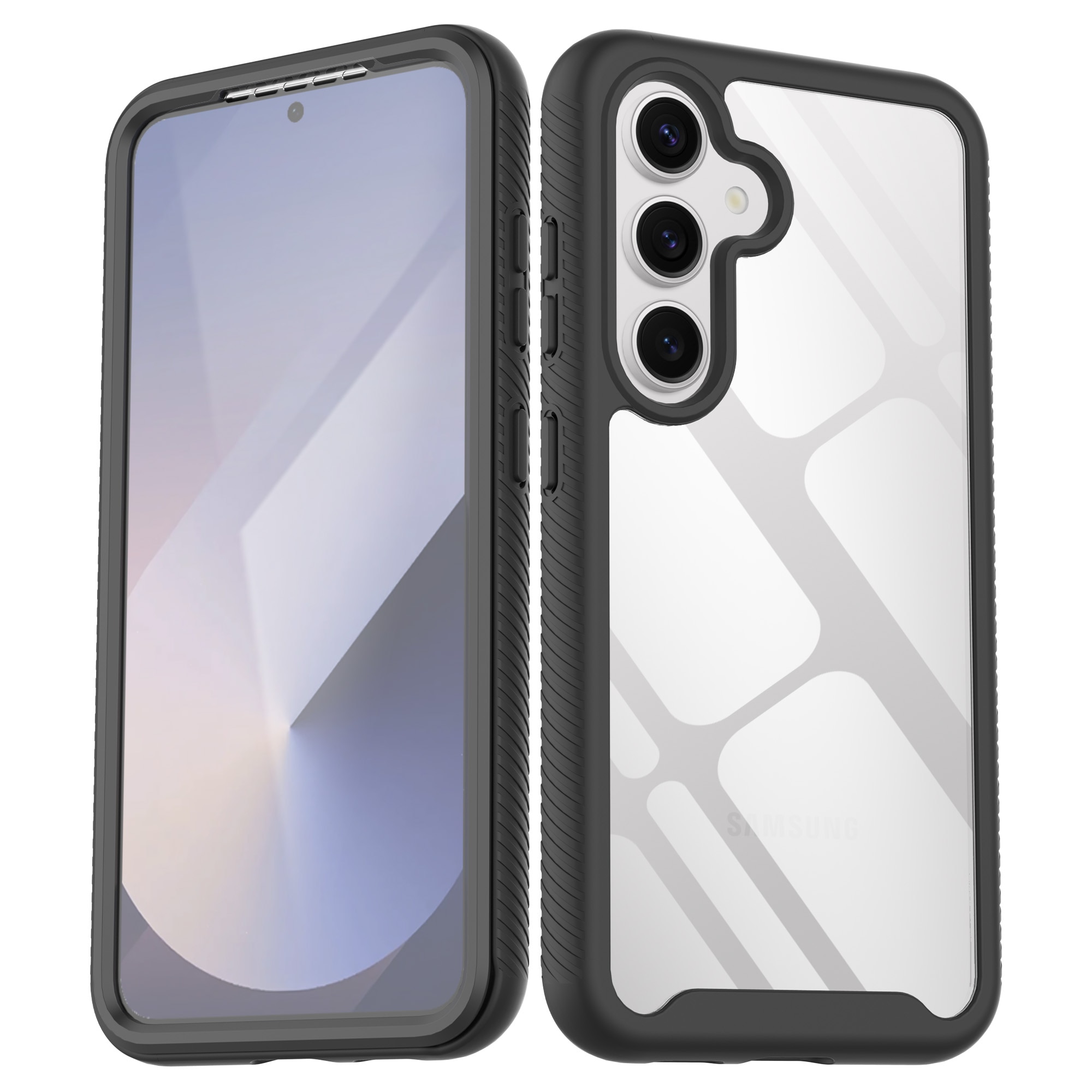 Full Protection Case Samsung Galaxy S25 Musta