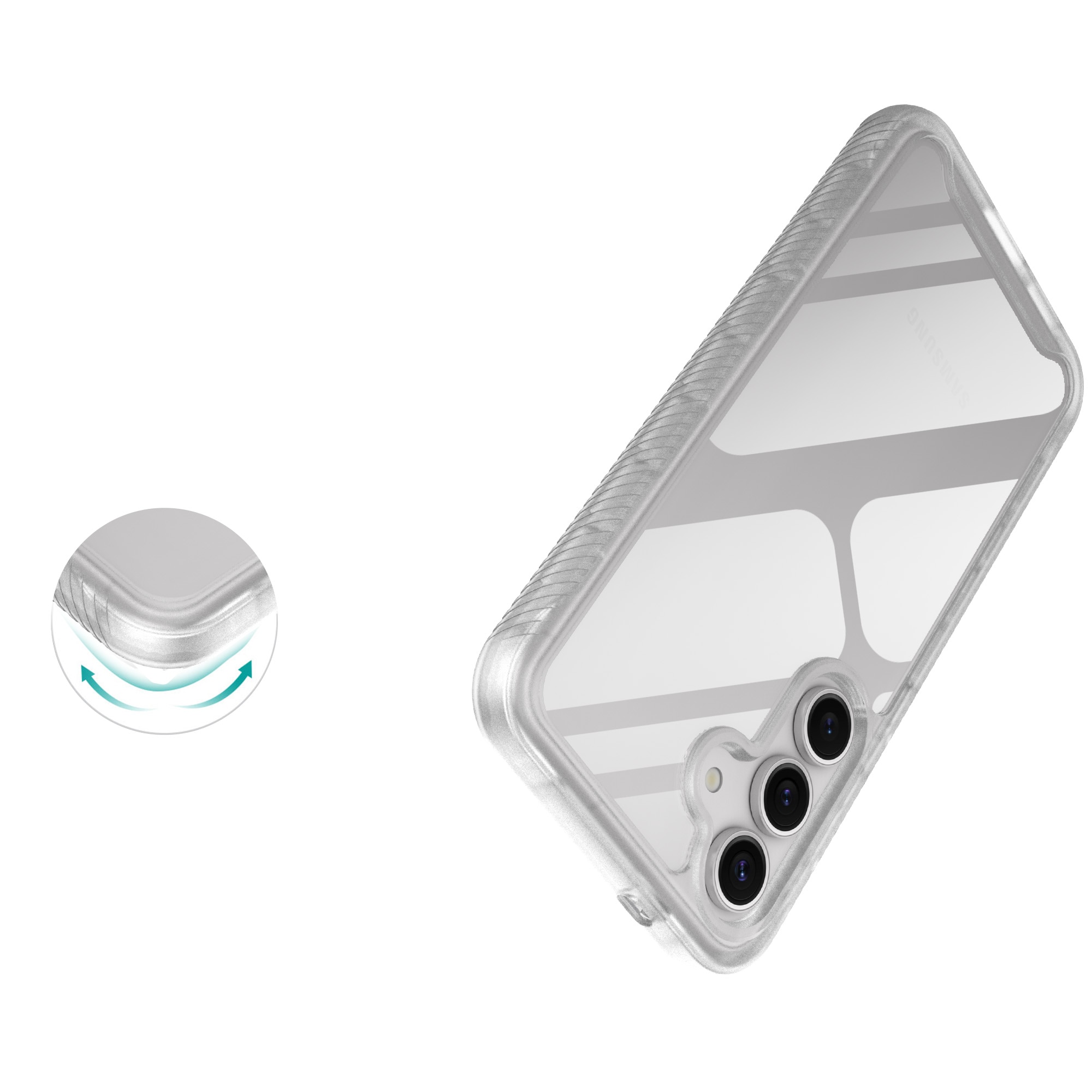 Full Protection Case Samsung Galaxy S25 Kirkas