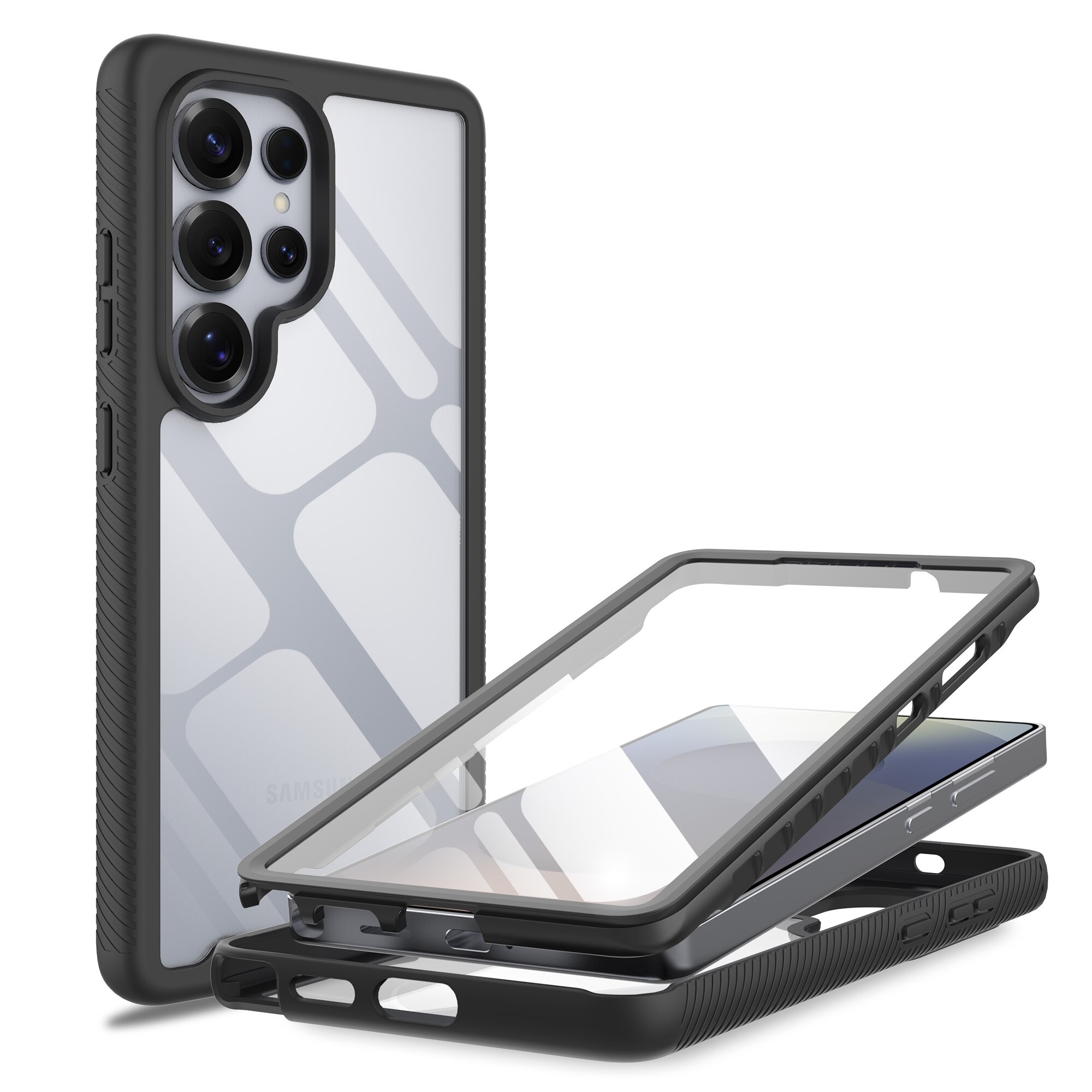 Full Protection Case Samsung Galaxy S25 Ultra Musta