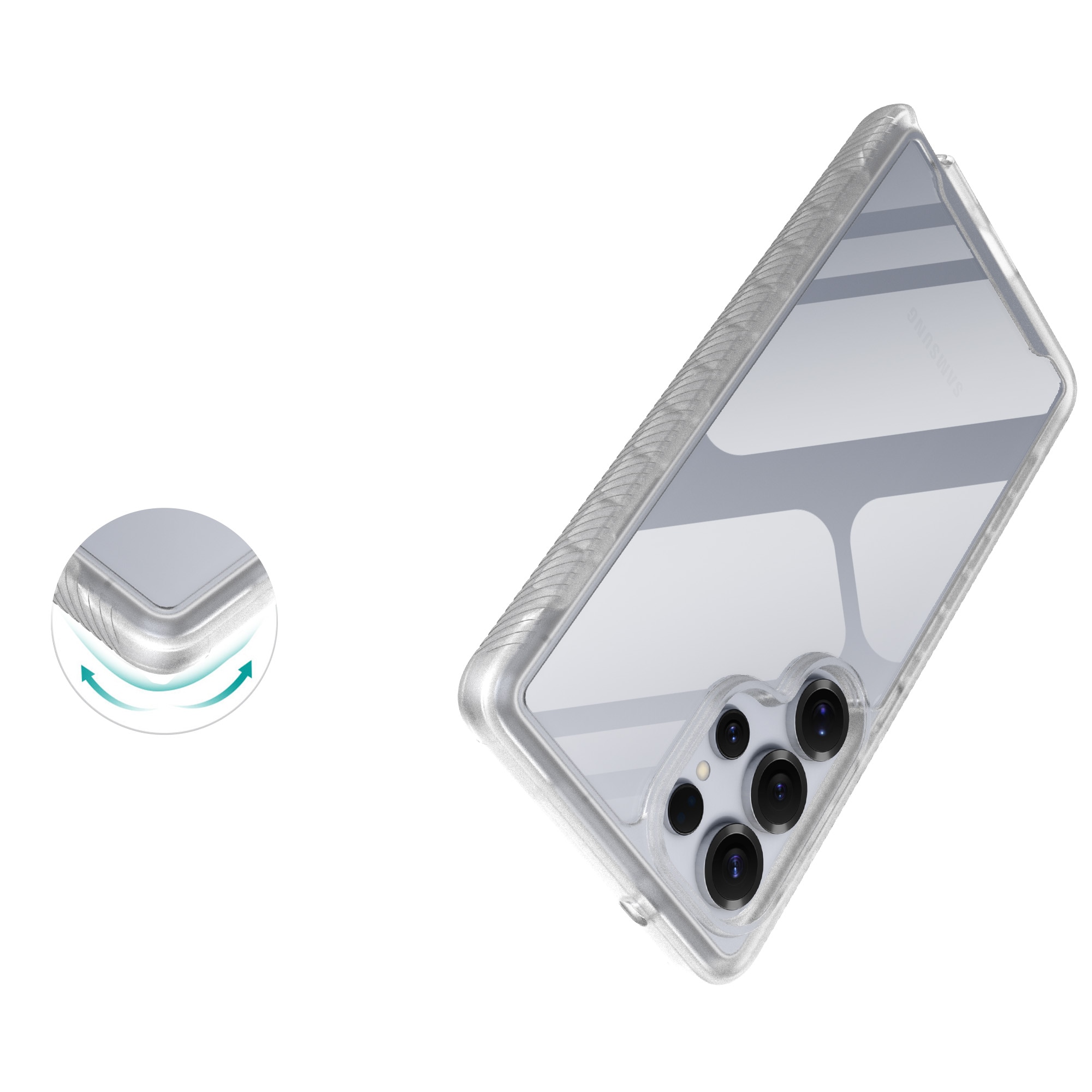 Full Protection Case Samsung Galaxy S25 Ultra Kirkas