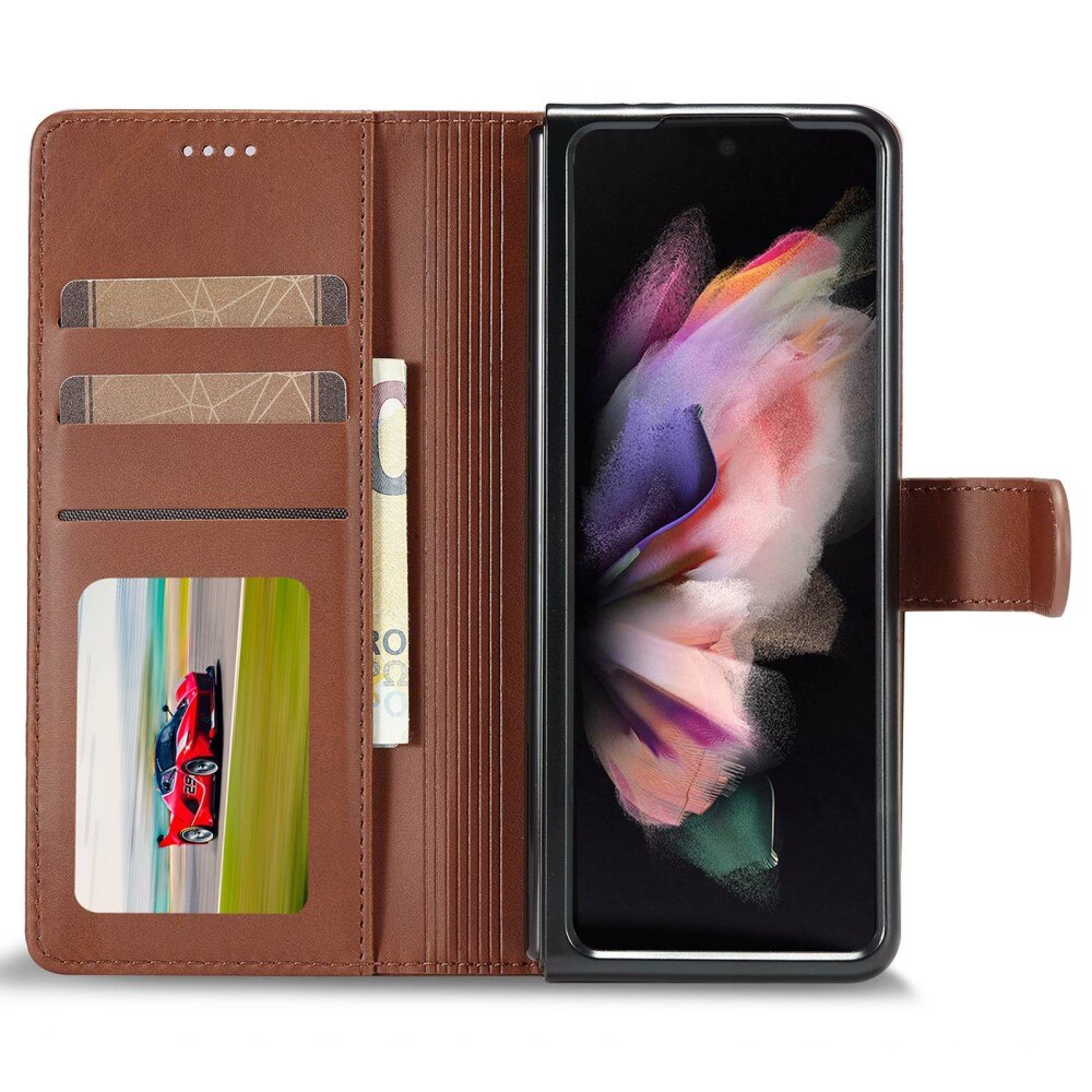 Lompakkokotelot Samsung Galaxy Z Fold 4 ruskea