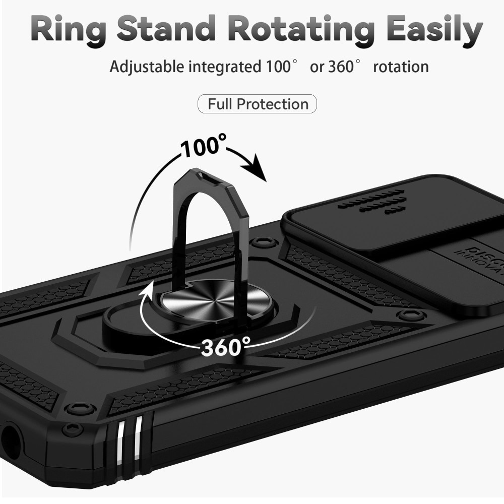 Hybridikuori Ring + Kamerasuojalla Samsung Galaxy A13 Musta