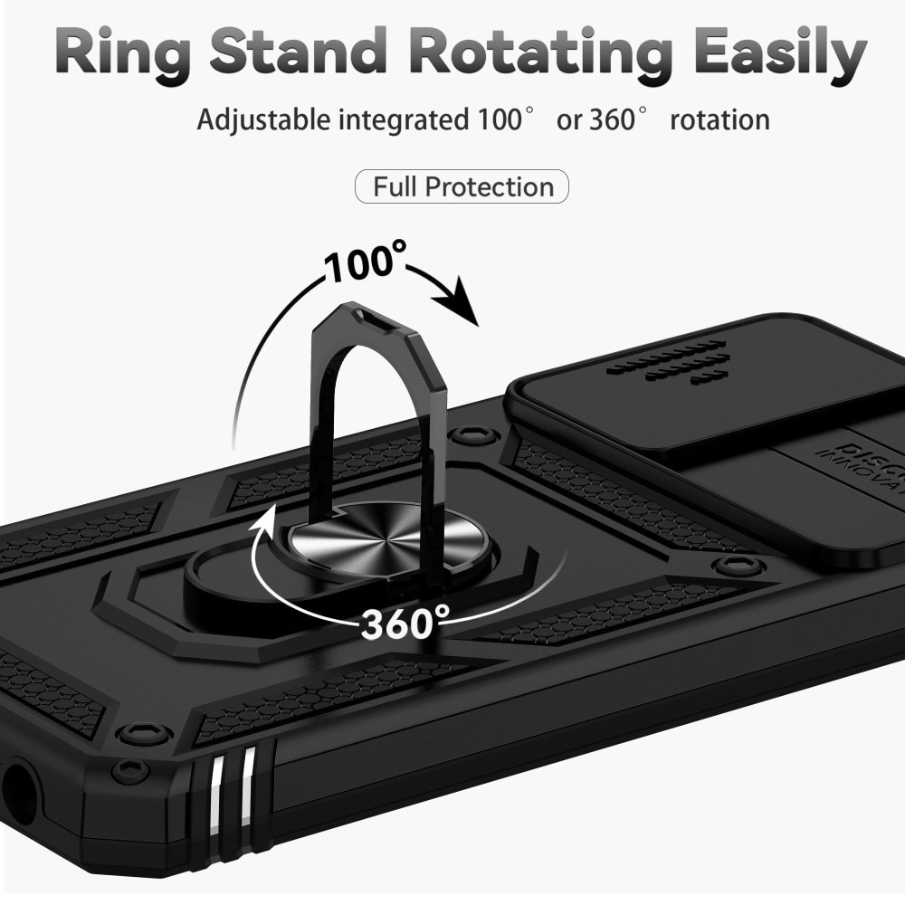 Hybridikuori Tech Ring+Kamerasuojalla Samsung Galaxy A13 musta