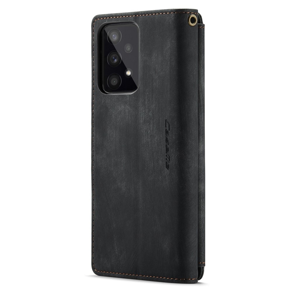 Zipper Wallet Samsung Galaxy A53 musta