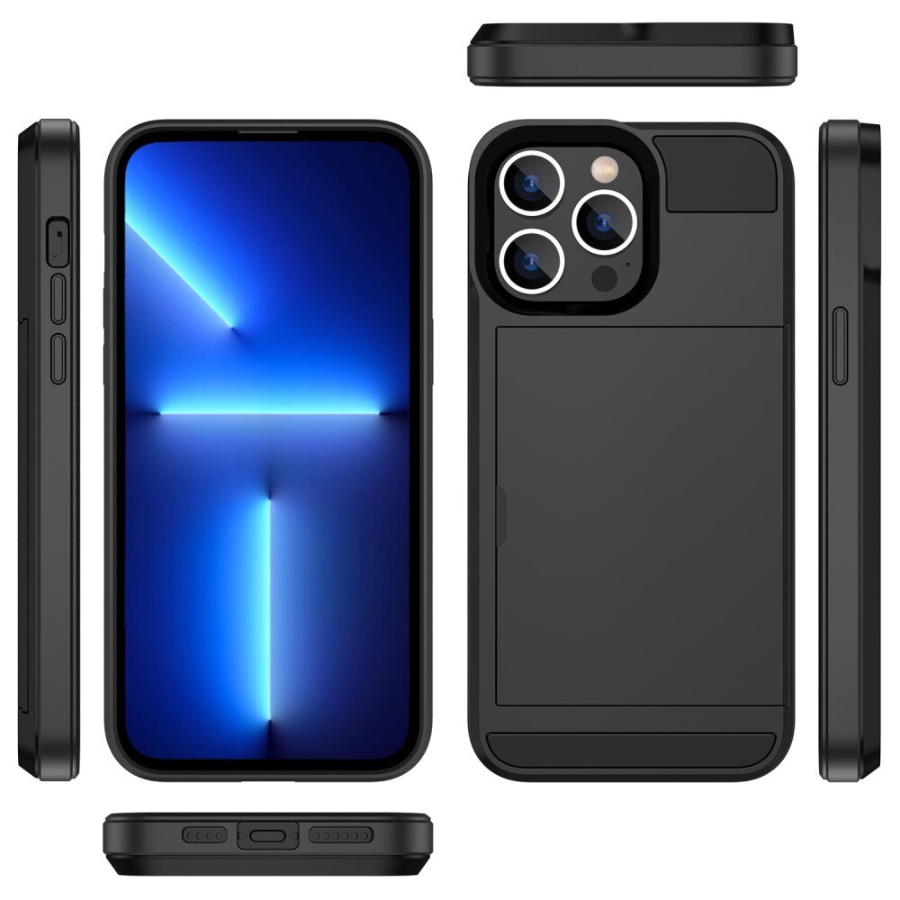 Case Cardslot iPhone 14 Plus Musta