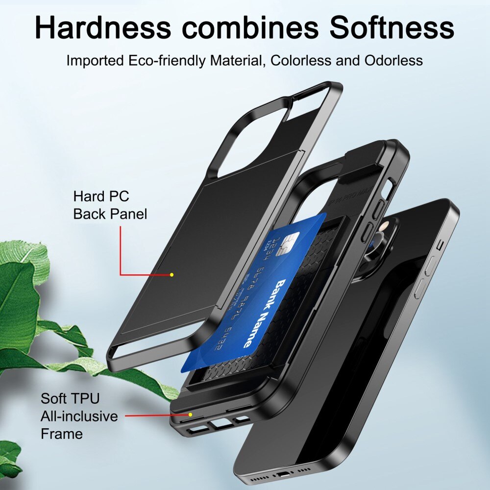 Case Cardslot iPhone 14 Plus Musta
