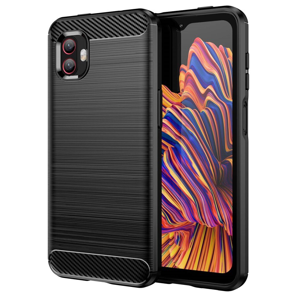 Samsung Galaxy Xcover 6 Pro Kuori TPU Brushed Musta
