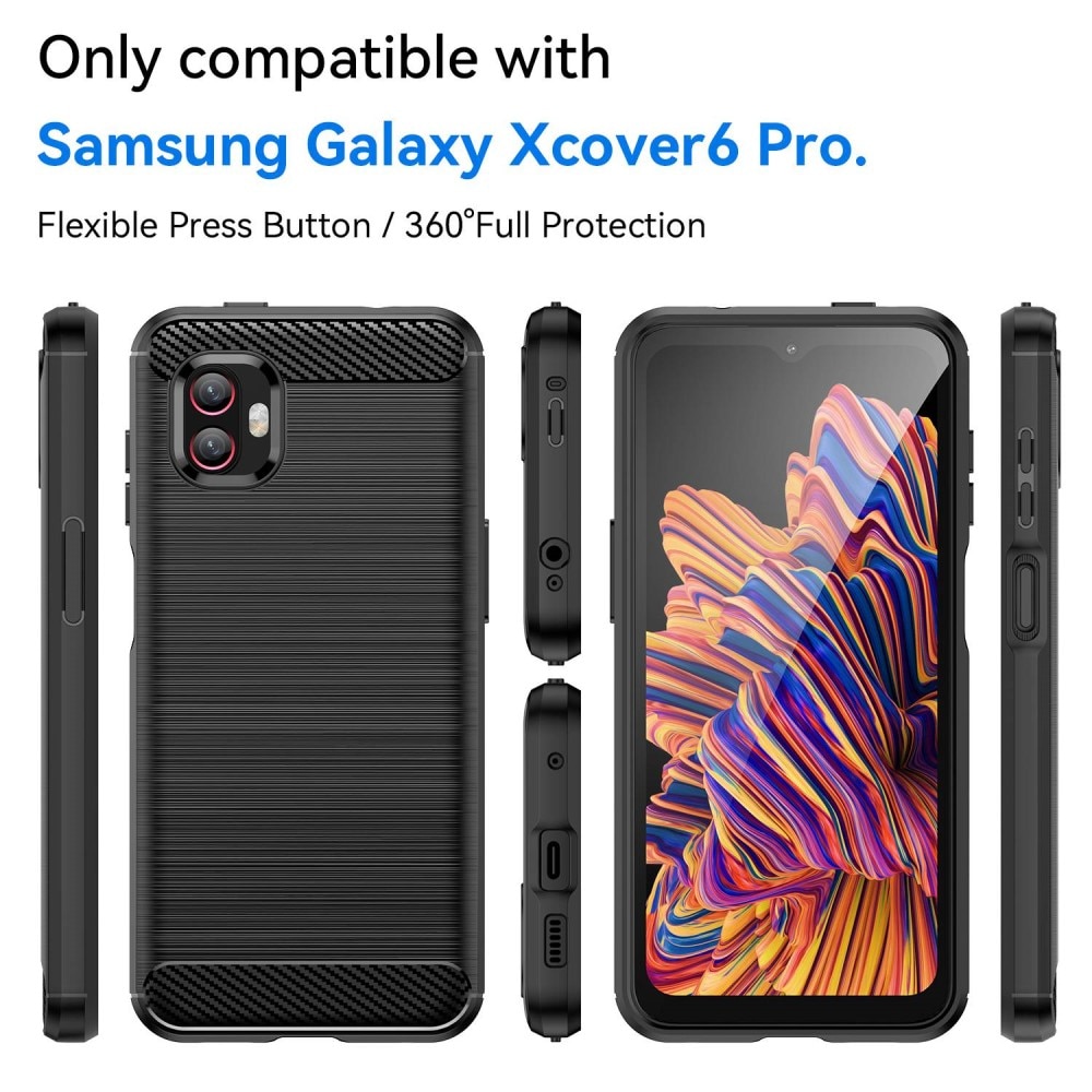 Samsung Galaxy Xcover 6 Pro Kuori TPU Brushed Black