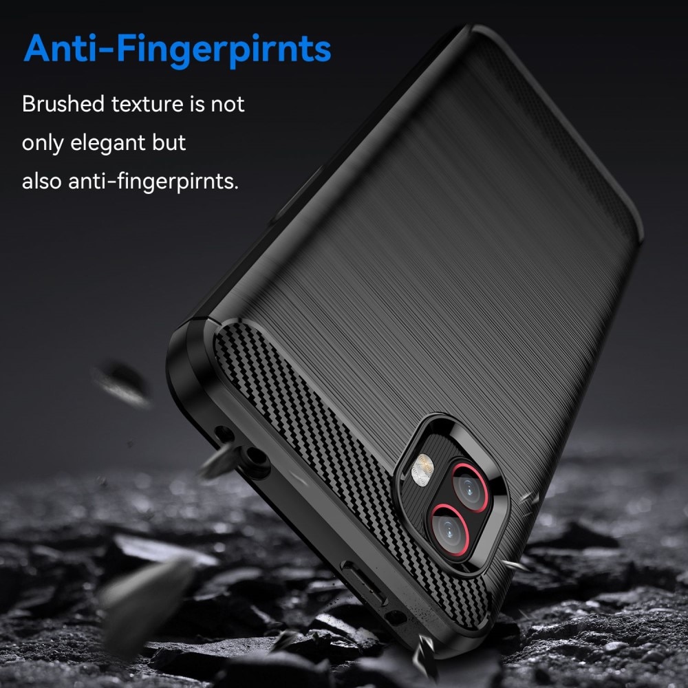 Samsung Galaxy Xcover 6 Pro Kuori TPU Brushed Musta
