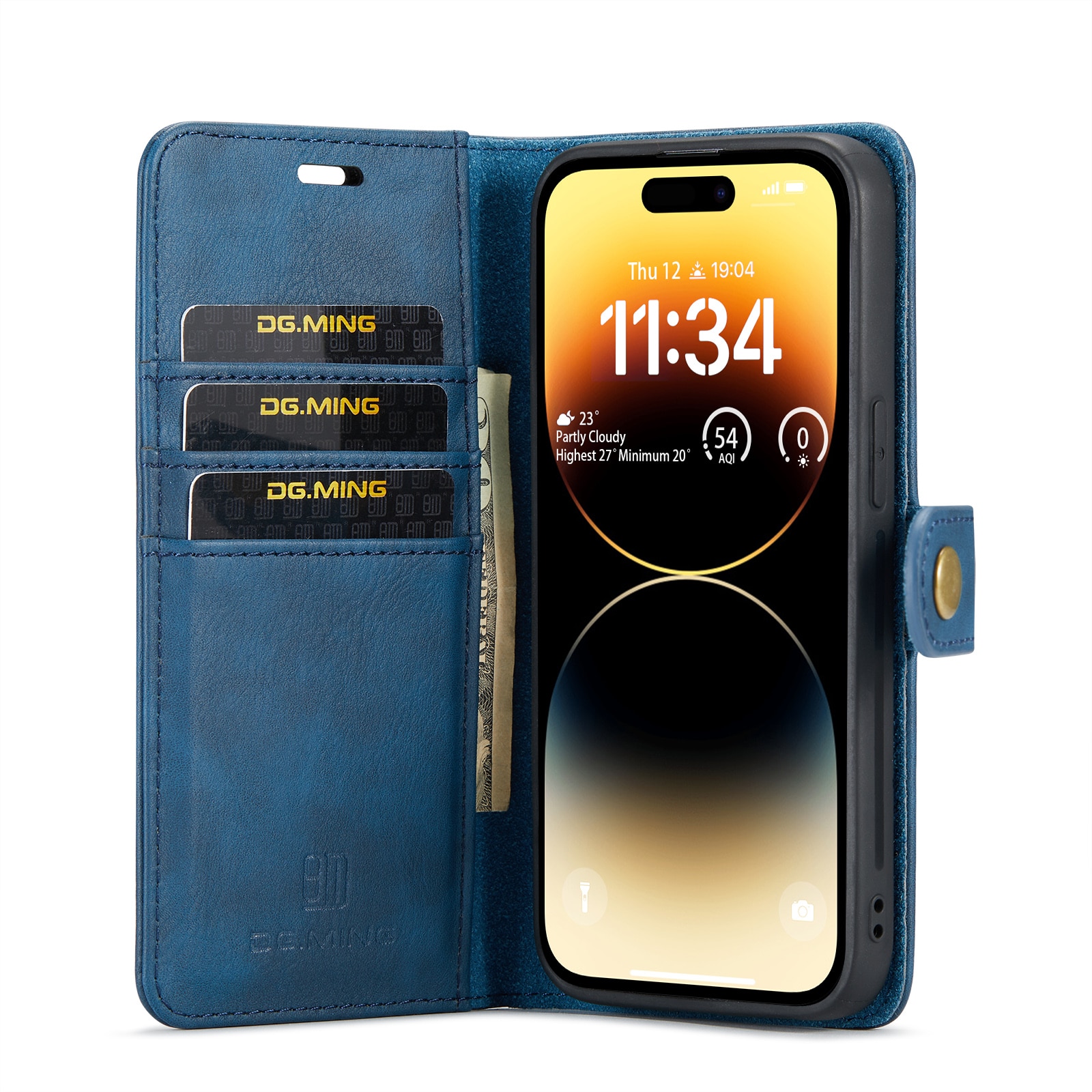 Magnet Wallet iPhone 14 Pro Blue