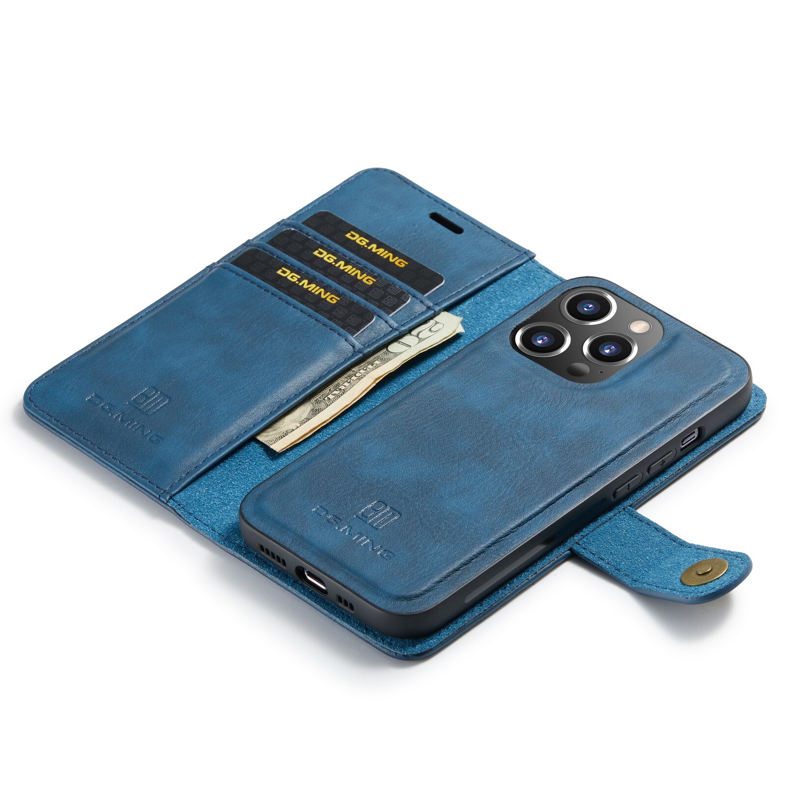 Magnet Wallet iPhone 14 Pro Blue