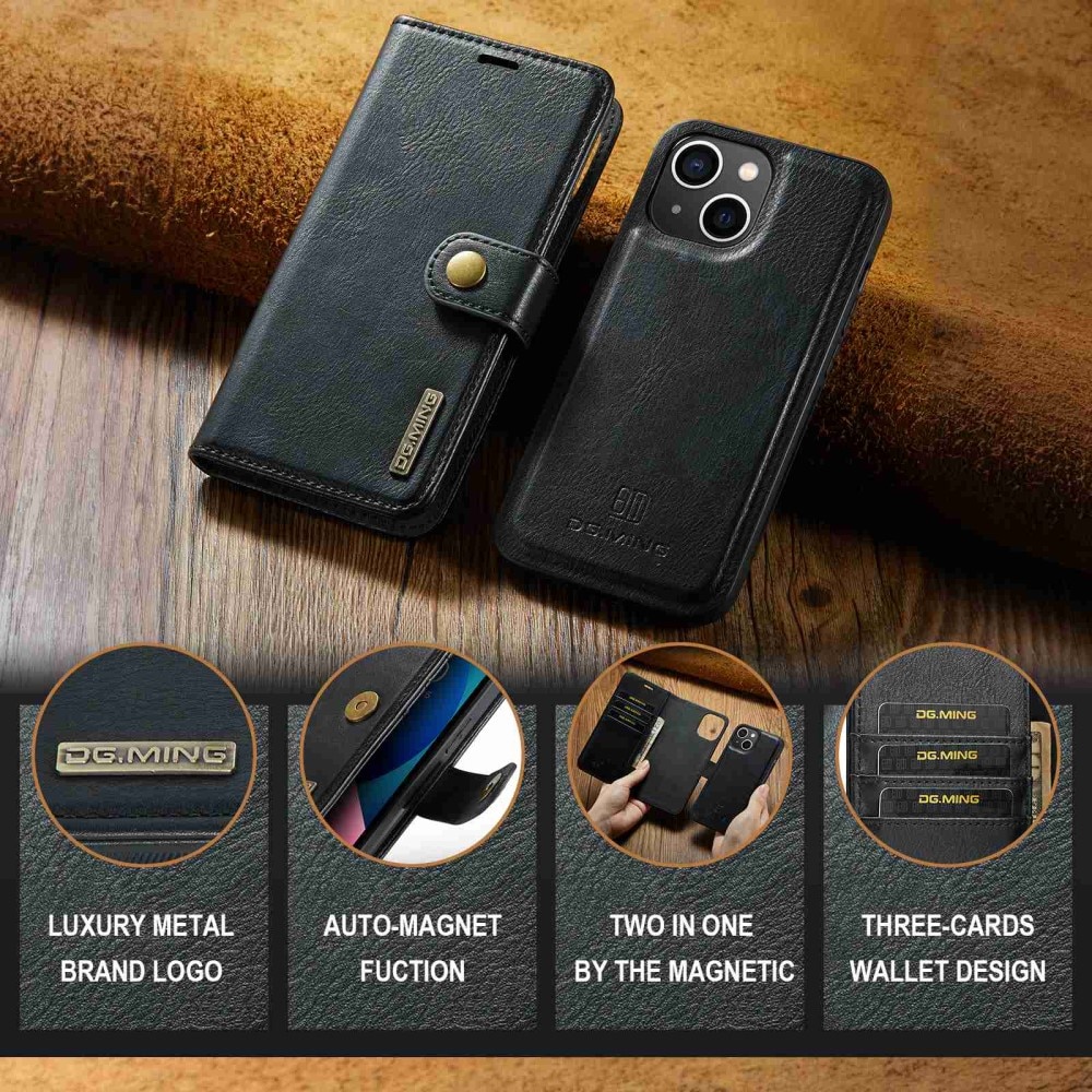 Magnet Wallet iPhone 14 Plus Black