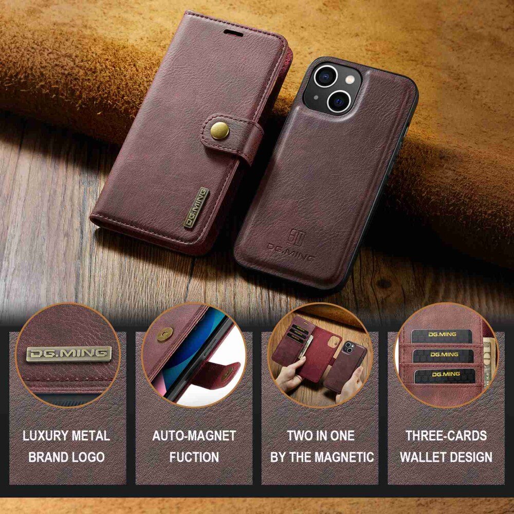 Magnet Wallet Apple iPhone 14 Plus Punainen