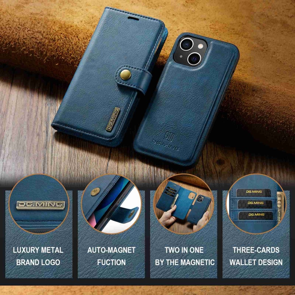 Magnet Wallet iPhone 14 Plus Blue