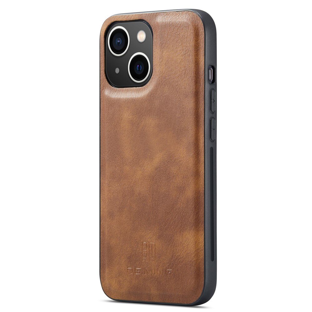 Magnet Wallet iPhone 14 Plus Ruskea