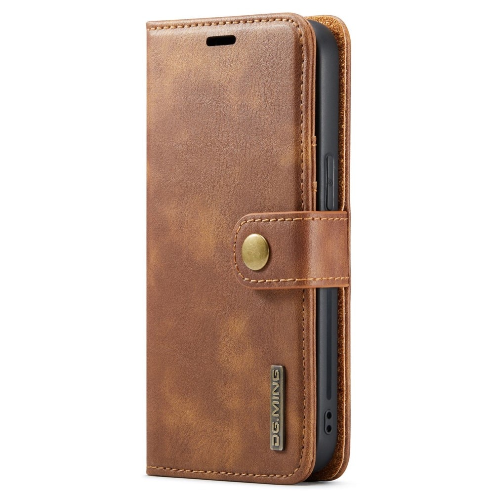 Magnet Wallet iPhone 14 Plus Ruskea