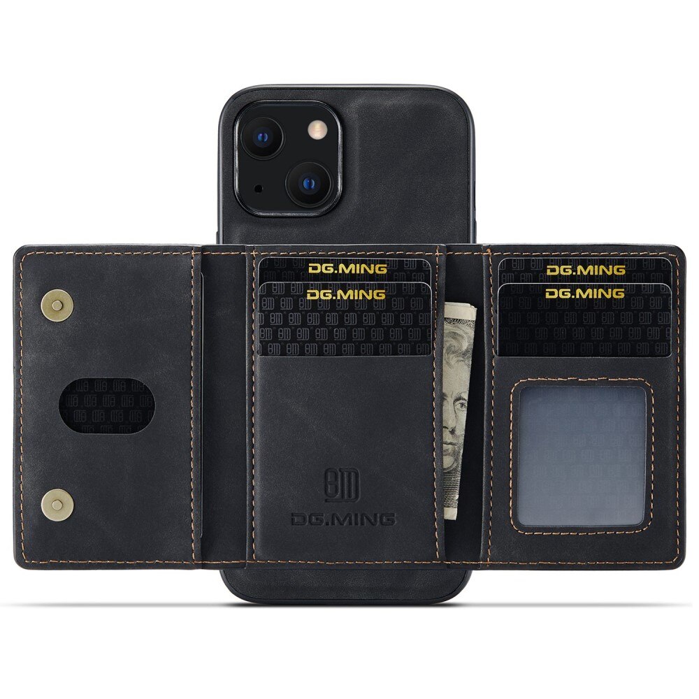Magnetic Card Slot Case iPhone 14 Plus Musta