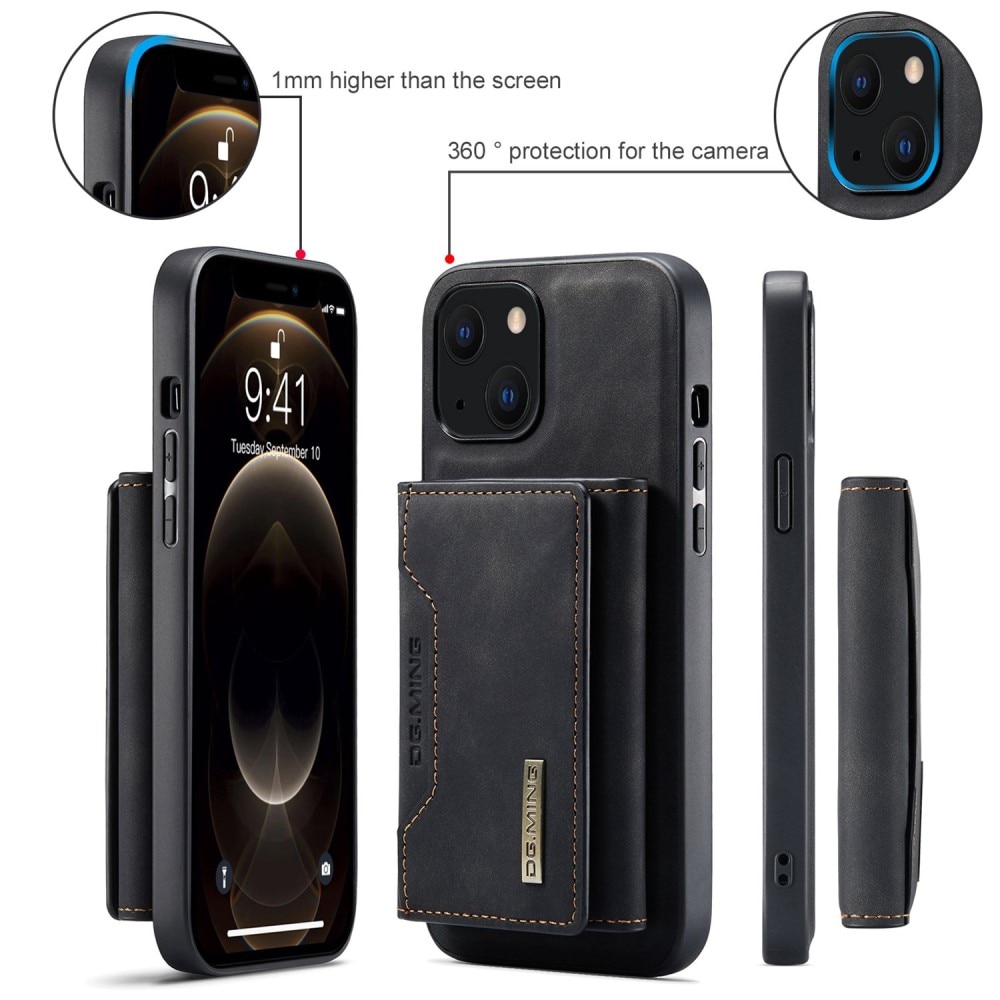 Magnetic Card Slot Case iPhone 14 Plus Musta