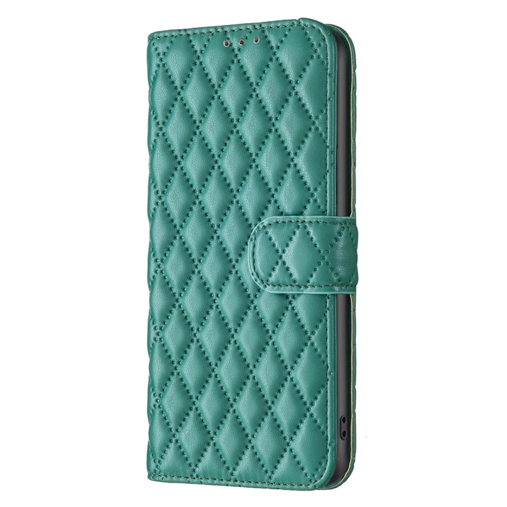 Lompakkokotelot iPhone 14 Plus Quilted vihreä