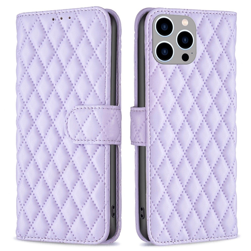 Lompakkokotelot iPhone 14 Pro Max Quilted liila