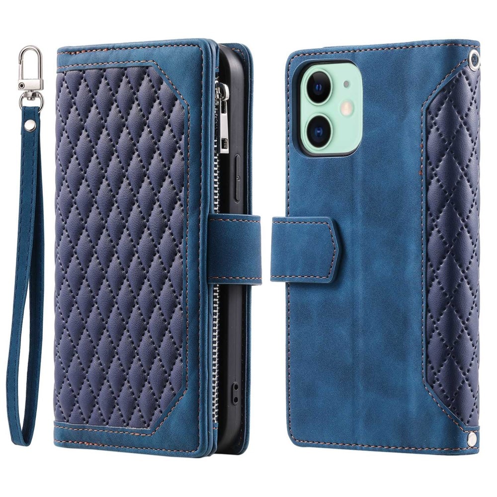 Lompakkolaukku iPhone 11 Quilted Sininen