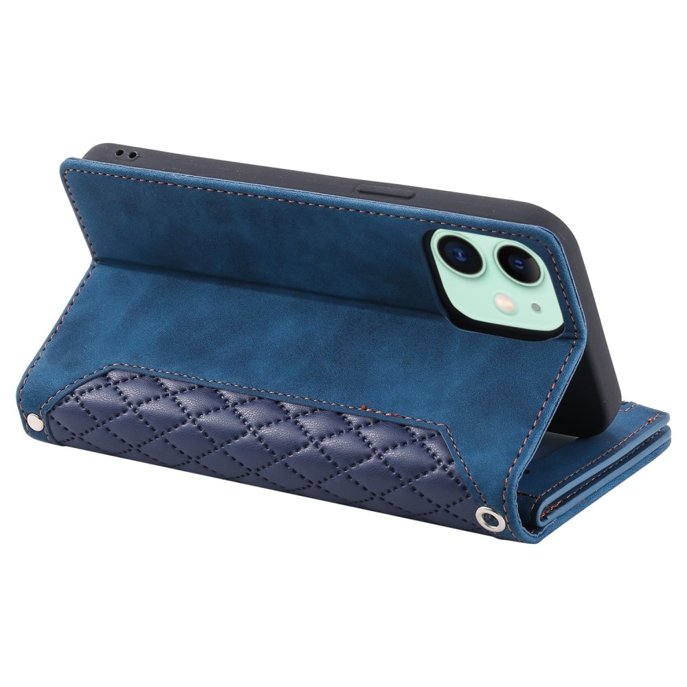 Lompakkolaukku iPhone 11 Quilted Sininen