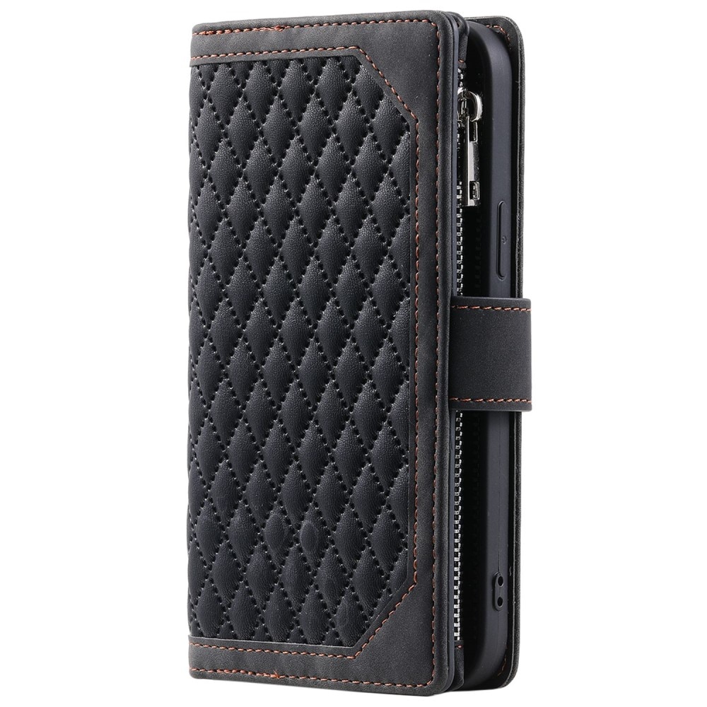 Lompakkolaukku iPhone 11 Quilted Musta