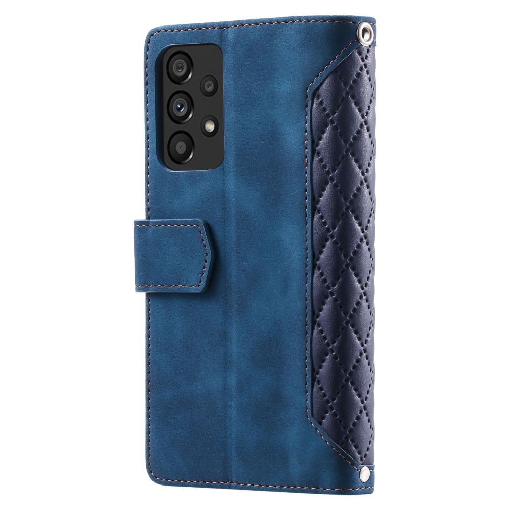 Lompakkolaukku Samsung Galaxy A53 Quilted Sininen